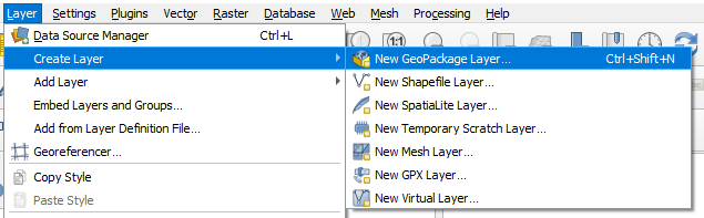 new-gpkg-layer